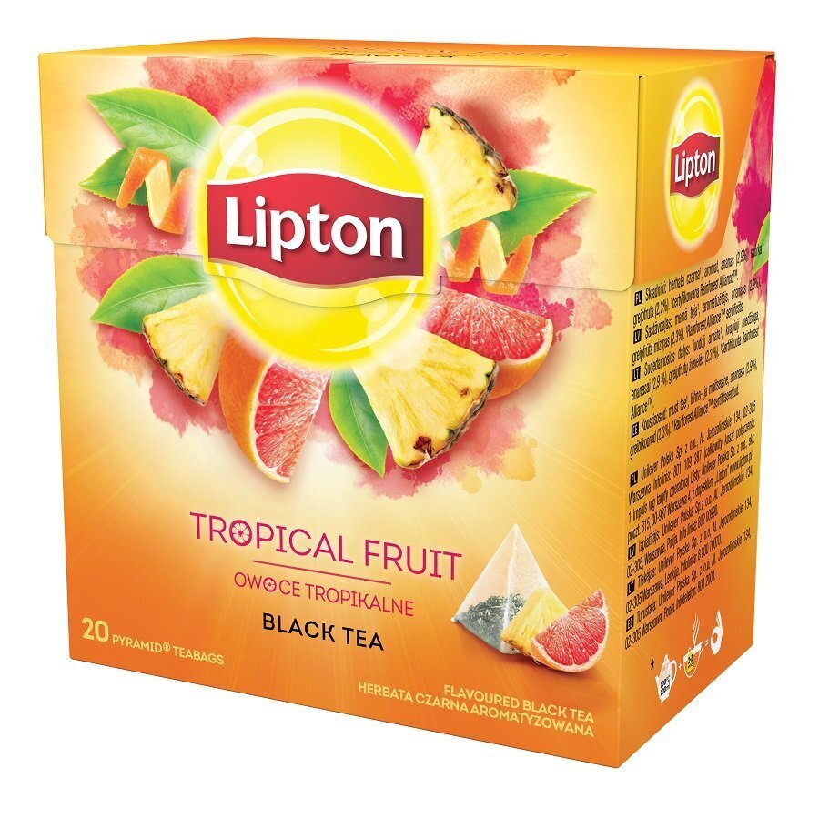 Tee LIPTON troopiliste puuviljade maitsega, 20 tk цена и информация | Tee | kaup24.ee