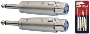 Stagg AC-XFPMH, Aux 6.3 mm M/XLR F hind ja info | Kaablid ja juhtmed | kaup24.ee