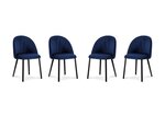 Комплект из 4-х стульев Milo Casa Livia, темно - синий