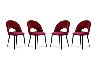 4-tooli komplekt Milo Casa Lucia, punane hind ja info | Söögitoolid, baaritoolid | kaup24.ee