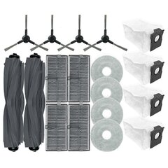 18 TK L10s Pro Ultra Heat/X30 Ultra/X30 Pro/S10 Pro Ultra vaakumdetailide rull-külgharjafilter Mopi tolmukott hind ja info | Tolmuimejate lisatarvikud | kaup24.ee