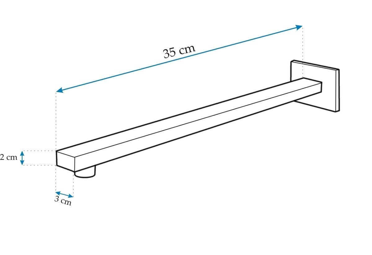 Dušiotsik Rea Ultra Slim Square цена и информация | Segistid ja lisatarvikud | kaup24.ee