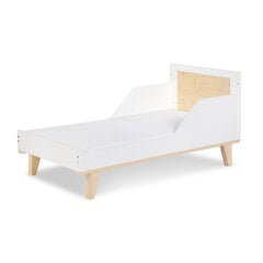 Кроватка-трансформер Little Sky Lydia 140x70 см, белый/коричневый цена и информация | Детские кроватки | kaup24.ee