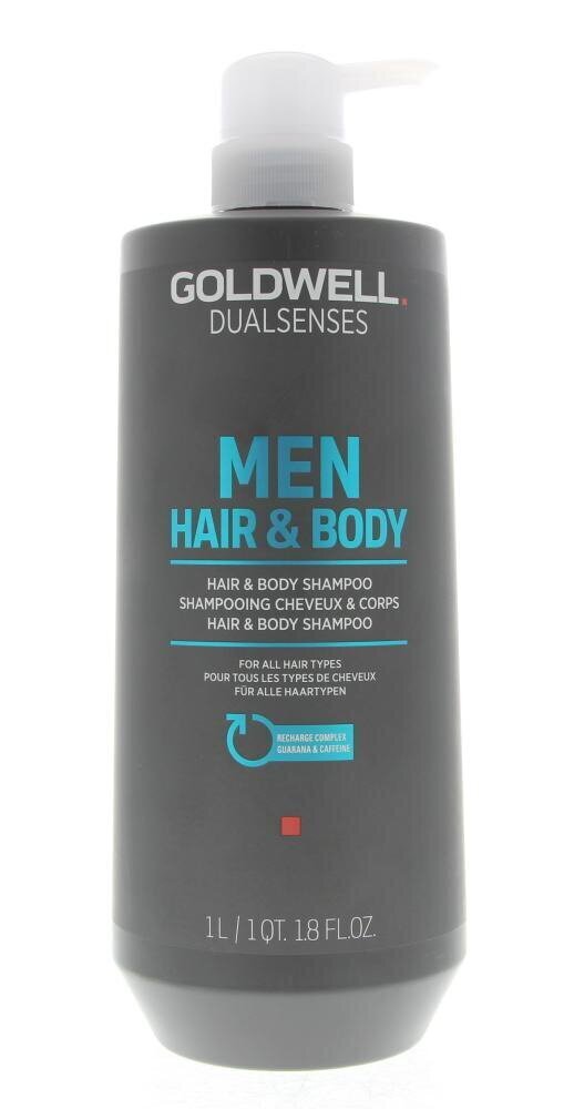 Goldwell Dualsenses For Men Hair & Body Shampoo 1000ml цена и информация | Šampoonid | kaup24.ee