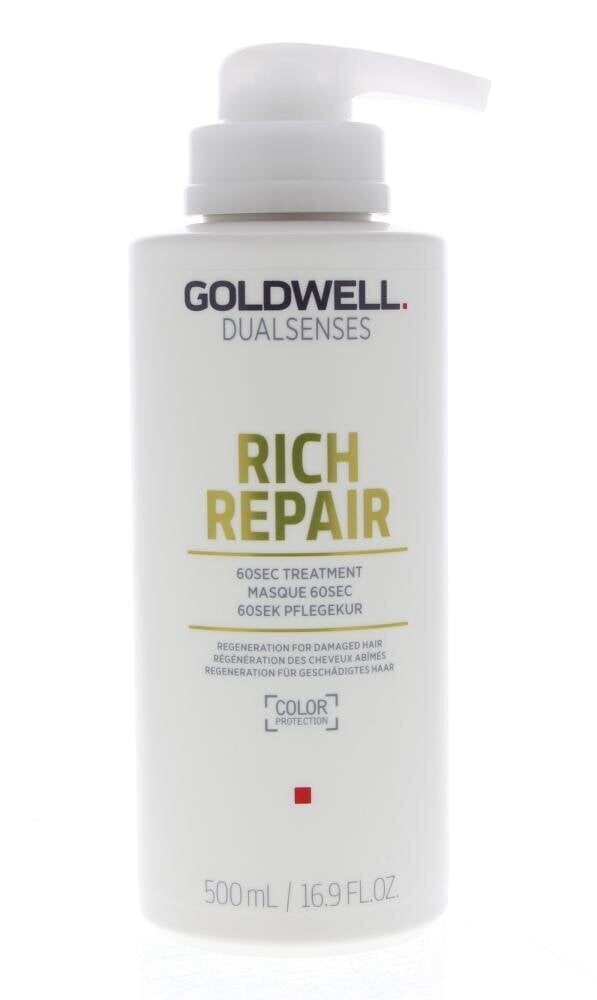 Intensiivne juuksemask Goldwell Rich Repair 60sek, 500 ml цена и информация | Maskid, õlid, seerumid | kaup24.ee