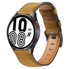 (Kollakaspruun 1) Ehtsast nahast rihm Samsung Galaxy Watch 4/klassikaline/aktiivne 2 46mm/42mm/40mm/44mm käevõru Amazfit Gts 2/2e/3 rihm – kellarihmad hind ja info | Nutikellade ja nutivõrude tarvikud | kaup24.ee