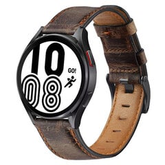 (Sügavpruun 3) Ehtsast nahast rihm Samsung Galaxy Watch 4/klassikaline/aktiivne 2 46mm/42mm/40mm/44mm käevõru Amazfit Gts 2/2e/3 rihm – kellarihmad hind ja info | Nutikellade ja nutivõrude tarvikud | kaup24.ee