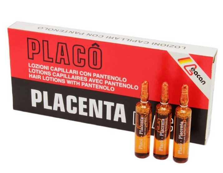 Platsenta ampullid juuste kasvu edendamiseks Placenta Placo, 12x10ml цена и информация | Maskid, õlid, seerumid | kaup24.ee