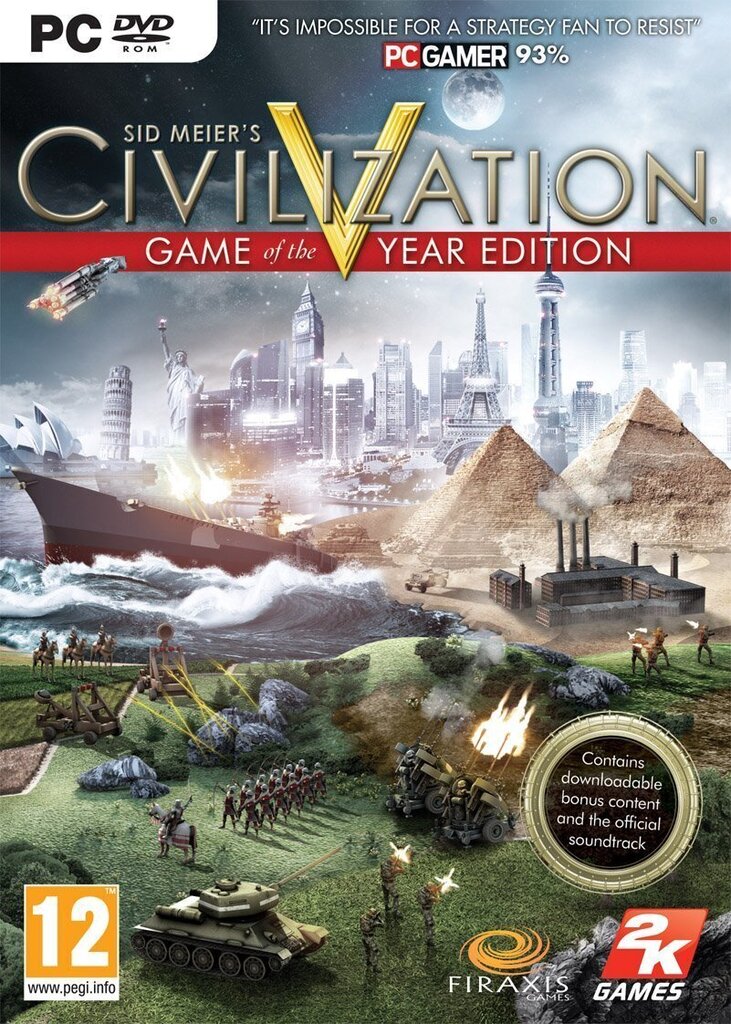 PC Sid Meier's Civilization V GOTY Edition incl. Cloth Map цена и информация | Arvutimängud, konsoolimängud | kaup24.ee