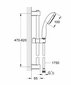 GROHE Vitalio Start 100 käsidušš, 600 mm alus ja voolikukomplekt, 1 juga, kroom, 27942000 hind ja info | Komplektid ja dušipaneelid | kaup24.ee