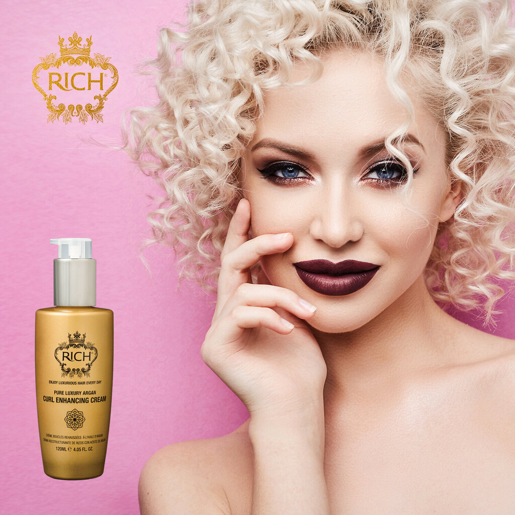 Lokikreem RICH Argan Curl Enhancing Cream 120 ml цена и информация | Viimistlusvahendid juustele | kaup24.ee