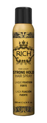 Tugeva hoiakuga juukselakk RICH Strong Hold Hair Spray 200 ml цена и информация | Средства для укладки волос | kaup24.ee