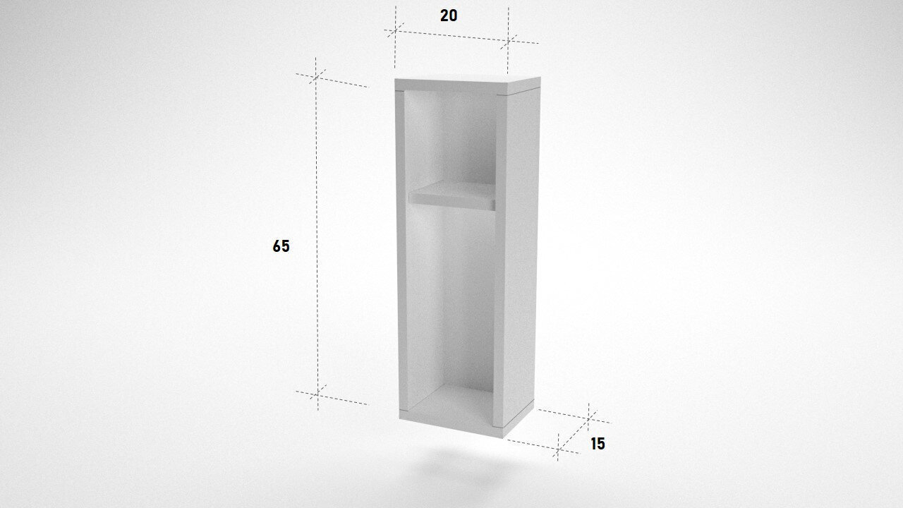 Riiul Kalune Design Turra, valge цена и информация | Riiulid | kaup24.ee