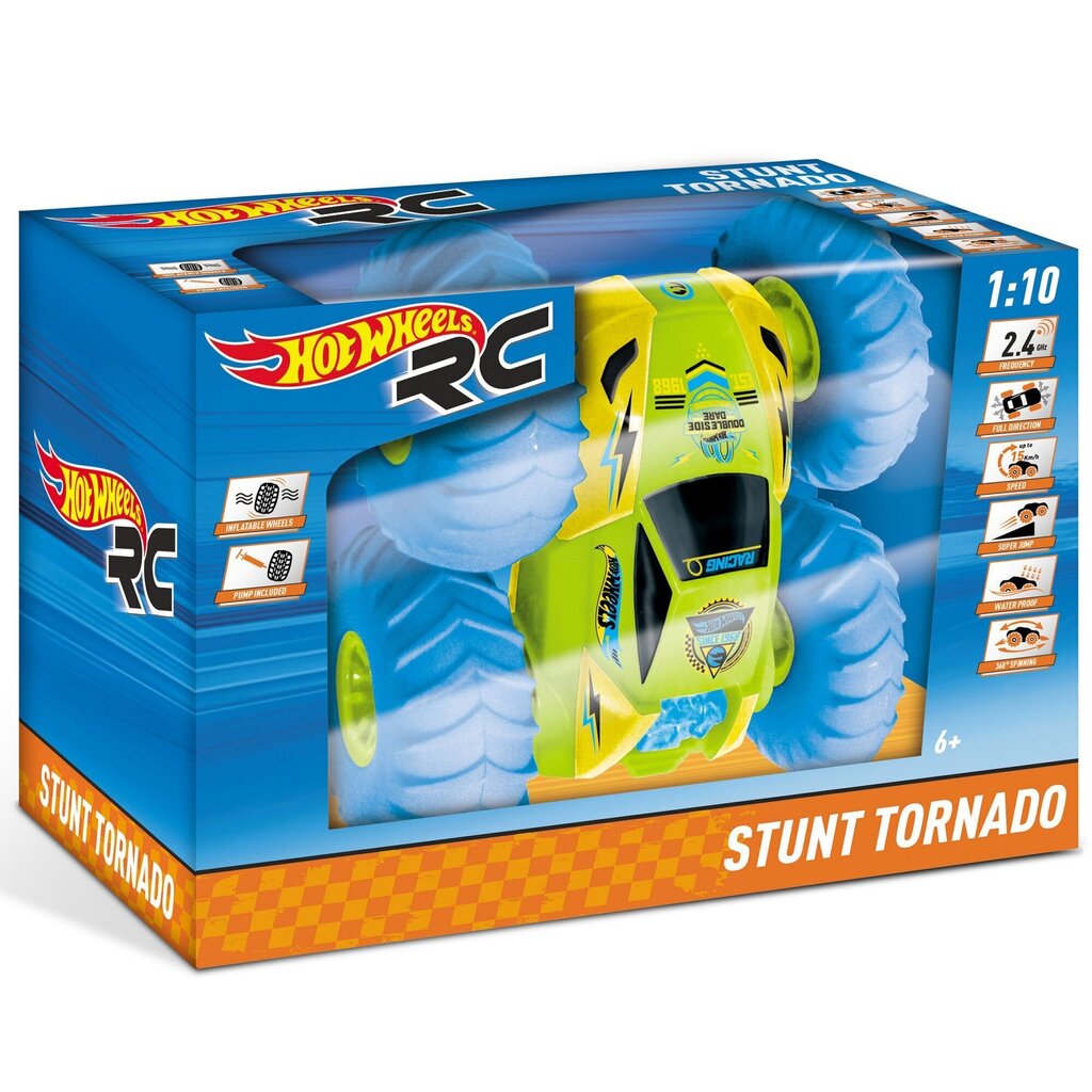 Puldiga juhitav mudelauto Hot Wheels Stunt Tornado SCX6 R/C 1:10, 63441 hind ja info | Poiste mänguasjad | kaup24.ee
