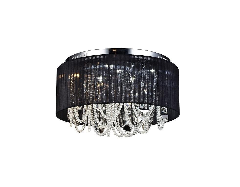 Must laelamp kristallidega 8680-8 hind ja info | Laelambid | kaup24.ee