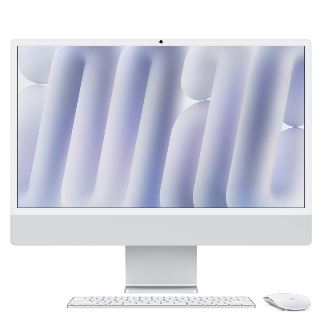 iMac 24” 4.5K Retina Nano-texture Glass, Apple M4 10C CPU, 10C GPU/16GB/256GB SSD/Silver/RUS MD3H4RU/A hind ja info | Lauaarvutid | kaup24.ee