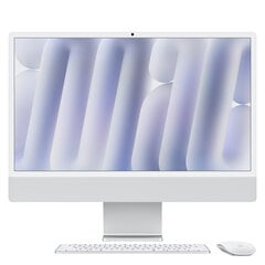 iMac 24” 4.5K Retina Nano-texture Glass, Apple M4 10C CPU, 10C GPU/16GB/256GB SSD/Silver/SWE MD3H4KS/A цена и информация | Стационарные компьютеры | kaup24.ee