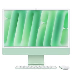 iMac 24” 4.5K Retina, Apple M4 10C CPU, 10C GPU/24GB/512GB SSD/Green/INT MD2Q4ZE/A hind ja info | Lauaarvutid | kaup24.ee