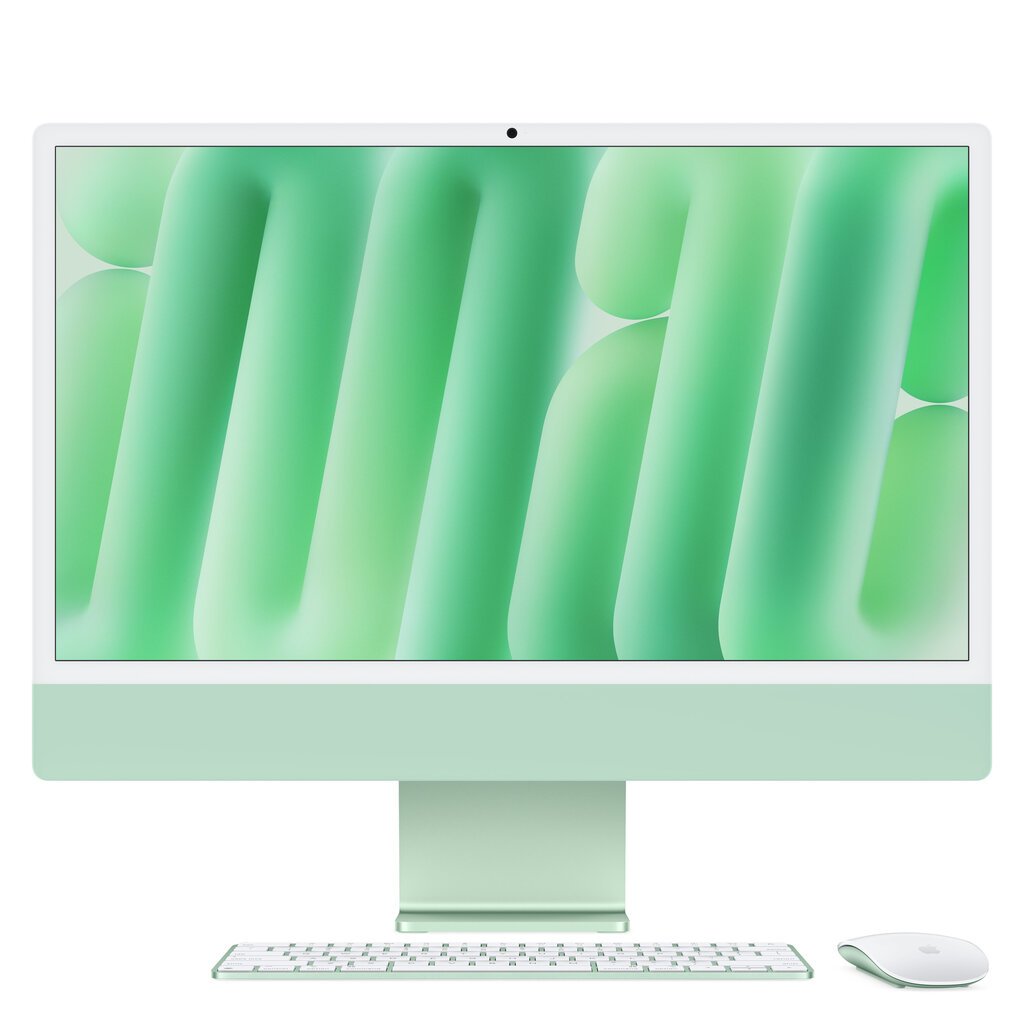 iMac 24” 4.5K Retina, Apple M4 8C CPU, 8C GPU/16GB/256GB SSD/Green/INT MWUE3ZE/A hind ja info | Lauaarvutid | kaup24.ee