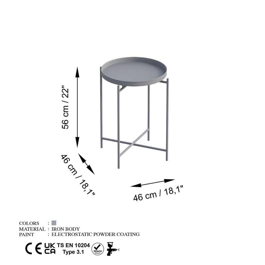 Kohvilaud Asir Shb-007-C, pruun цена и информация | Diivanilauad | kaup24.ee