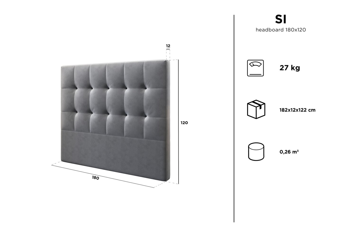 Voodipeats Kooko Home Si 180 cm, beež värv цена и информация | Voodid | kaup24.ee