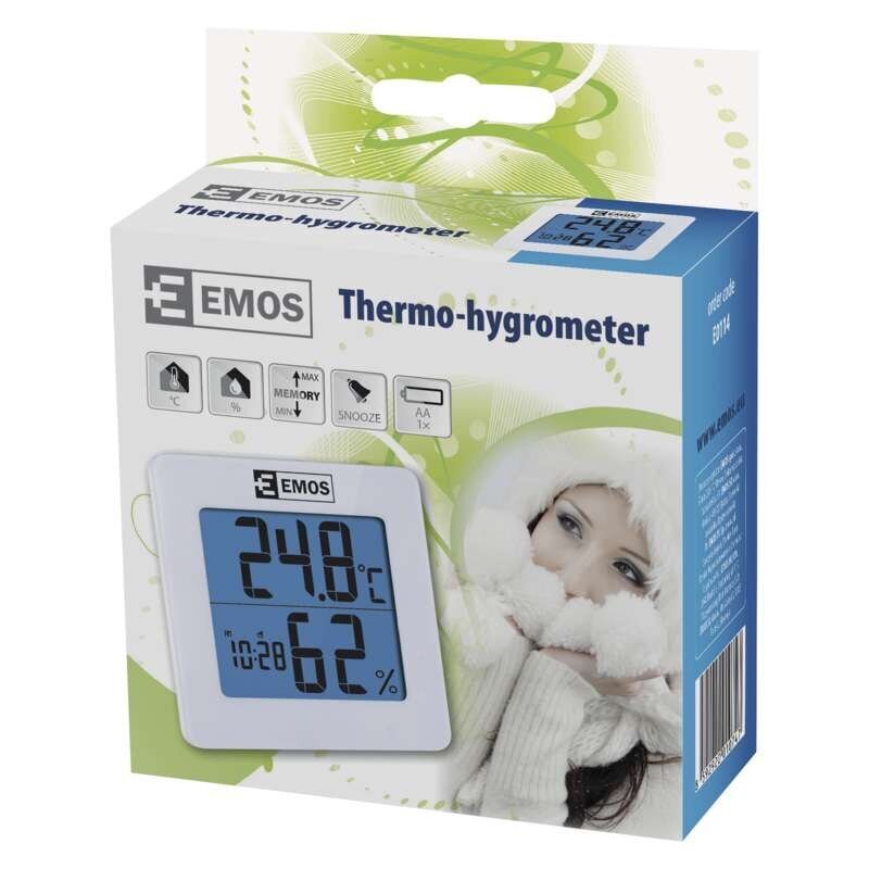 Termo-Hügromeeter E0114 hind ja info | Ilmajaamad, termomeetrid | kaup24.ee