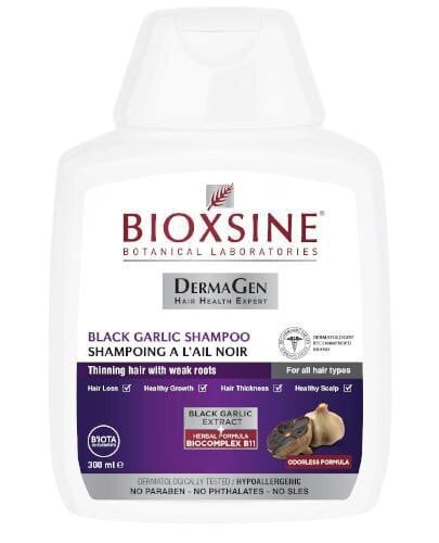 Šampoon juuste väljalangemise vastu musta küüslauguga Bioxsine 300 ml hind ja info | Šampoonid | kaup24.ee