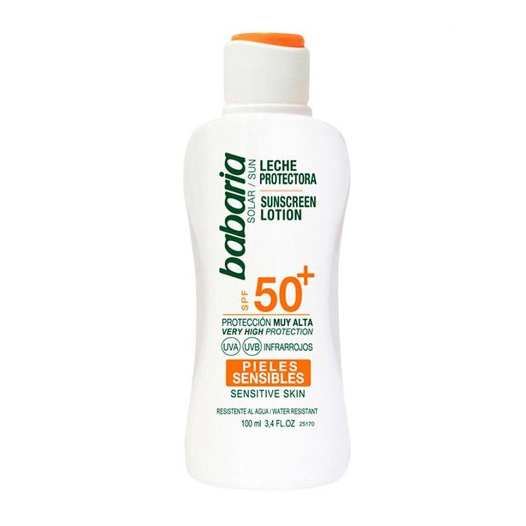 Päikesekaitse kreem SPF50 tundliku nahaga Babaria, 100 ml цена и информация | Päikesekreemid | kaup24.ee