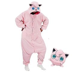 Jigglypuffi kostüüm, kogu kehaga pidžaama, jõulukindel kigurumi naistele hind ja info | Öösärgid, pidžaamad | kaup24.ee