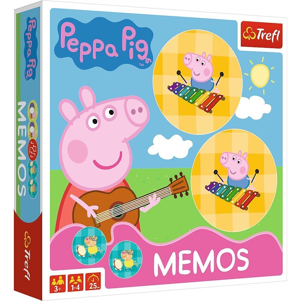 Memo kaardid Trefl ,,Põrsas Peppa" цена и информация | Lauamängud ja mõistatused | kaup24.ee