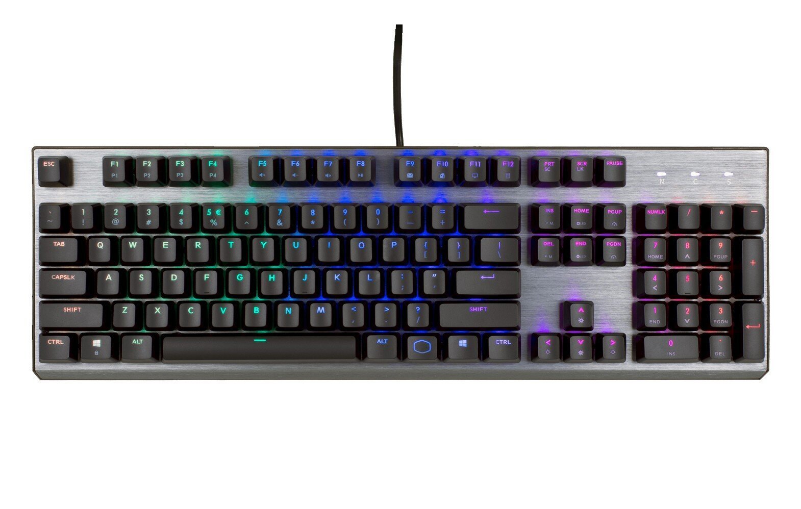 COOLMASTER CK-350-KKOL1-US hind ja info | Klaviatuurid | kaup24.ee