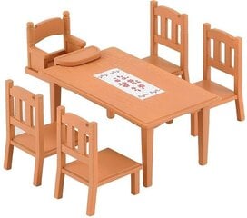 Обеденный стол и стулья SYLVANIAN FAMILIES, комплект цена и информация | Игрушки для девочек | kaup24.ee