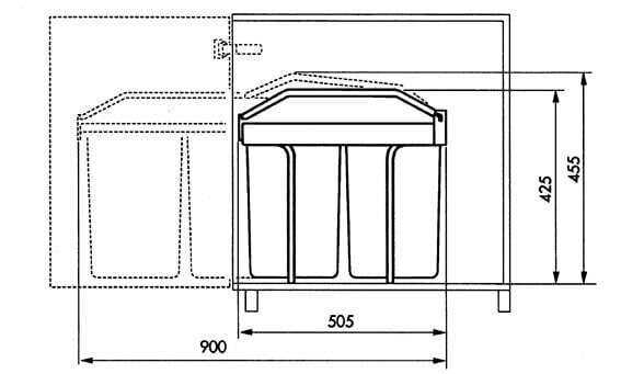 Hailo konteiner prügikast Multi-Box 2x15 hind ja info | Prügikastid | kaup24.ee