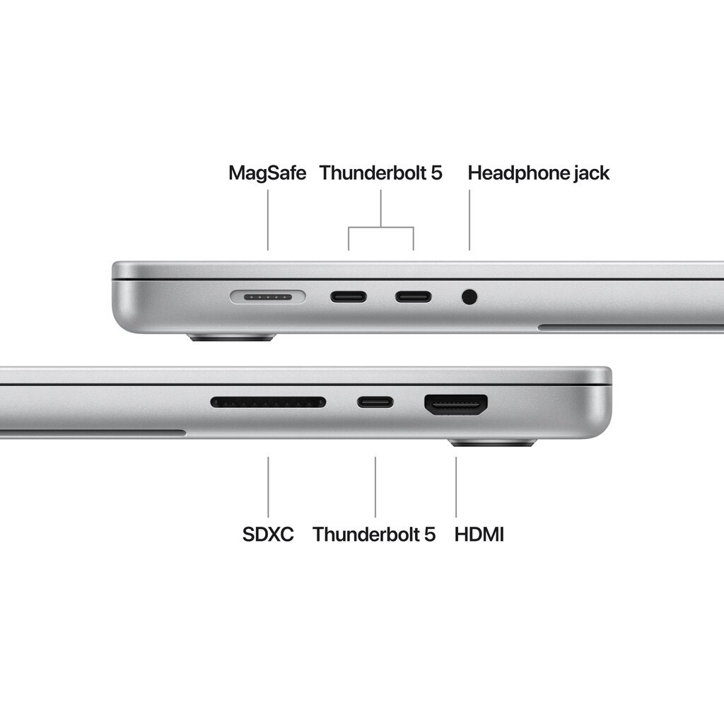 MacBook Pro 16" Apple M4 Pro 14C CPU, 20C GPU/24GB/512GB SSD/Silver/SWE MX2T3KS/A hind ja info | Sülearvutid | kaup24.ee