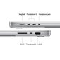 MacBook Pro 16" Apple M4 Max 14C CPU, 32C GPU/36GB/1TB SSD/Silver/INT MX2V3ZE/A цена и информация | Sülearvutid | kaup24.ee