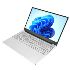 15,6-tolline sülearvuti Windows 11 jaoks Intel N5095 protsessoriga IPS HD 1920x1080 sülearvuti sõrmejäljega avamise 100–240 V hõbedane 16G 512G USA pistik hind ja info | Tahvelarvuti kaaned ja kotid | kaup24.ee