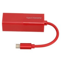 DC-USB-C-adapter 65 W PD-alalisvoolu-USB-C-muundur DC-toiteadapter 5,5x2,1 mm emane-USB-C-adapter, punane hind ja info | Tahvelarvuti kaaned ja kotid | kaup24.ee