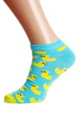 Укороченные хлопковые носки голубого цвета с желтыми уточками PARDIRALLI  цена и информация | Meeste sokid | kaup24.ee