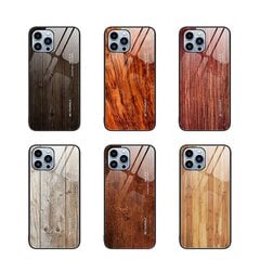 Coffee Wood Grain Case Ühildub Telefoniga Iphone 13 Pro Max hind ja info | Telefoni kaaned, ümbrised | kaup24.ee