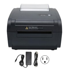 Termiline etiketiprinter 203 dpi kõrge eraldusvõimega selge printimine 160 mm/s kiirusega USB etiketiprinter toitlustamiseks 100?240VUS pistik hind ja info | Printeritarvikud | kaup24.ee