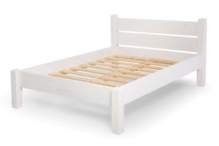Кровать 006, 120 x 200 см, белая цена и информация | Кровати | kaup24.ee