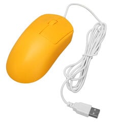 Проводная оптическая мышь 1200DPI USB-порт Эргономичный дизайн Plug and Play Компьютерная мышь для ноутбуков Настольный ПК Желтый цена и информация | Мыши | kaup24.ee