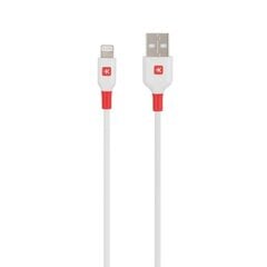 2in1 MicroUSB + Lightning iPhone'i kaabel iPhone'ile / iPadile Valge цена и информация | Зарядные устройства для элементов питания | kaup24.ee