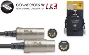 Stagg 5pin DIN - 5pin DIN 1m hind ja info | Kaablid ja juhtmed | kaup24.ee