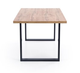Раздвижной обеденный стол Halmar Venom 185 см, коричневый/черный цена и информация | Кухонные и обеденные столы | kaup24.ee