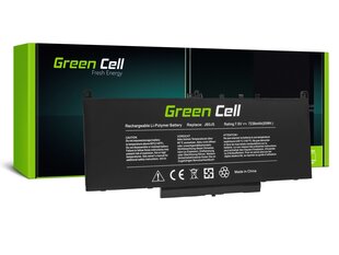 Bateria Green Cell J60J5 do Dell Latitude E7270 E7470 hind ja info | Sülearvuti akud | kaup24.ee