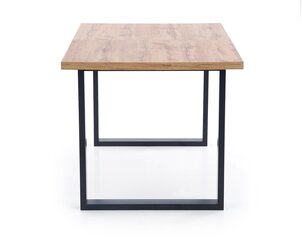 Раздвижной обеденный стол Halmar Venom 210 см, коричневый/черный цена и информация | Кухонные и обеденные столы | kaup24.ee