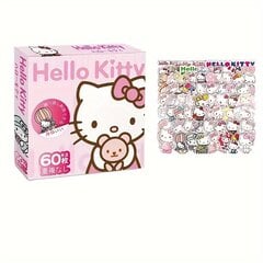 '60-osaline Sanrio Hello Kitty &amp; Friends kleebiste komplekt - Armas Kuromi, Cinnamoroll, Pochacco koomiksikleepsud DIY telefonidele, päevikutele ja autodele' hind ja info | Kirjatarbed | kaup24.ee