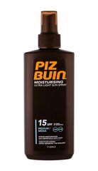 Спрей от солнца для тела Piz Buin Moisturizing SPF15 200 мл цена и информация | Кремы от загара | kaup24.ee