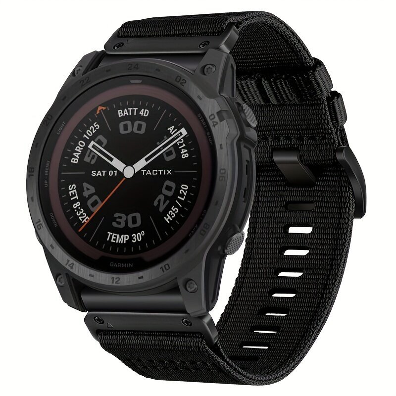 'Quickfit 26Mm Nailonist Kellarihm - Veekindel, Hingav Asendusrihm Garmin Fenix 7X/7X Pro/6X/5X &amp; Veel - Kiirkinnitus Nutikellatarvik.' hind ja info | Nutikellad (smartwatch) | kaup24.ee